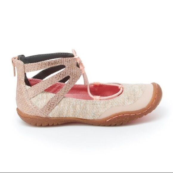 NIB Girl's Light Pink Pythera Ballet Flats 9 - Picture 2 of 5